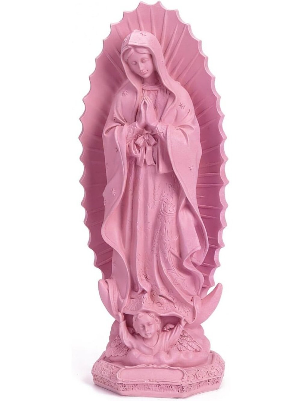 11.8" Virgen de Guadalupe Statue | Catholic Figurine, Mother Mary Decor Gift